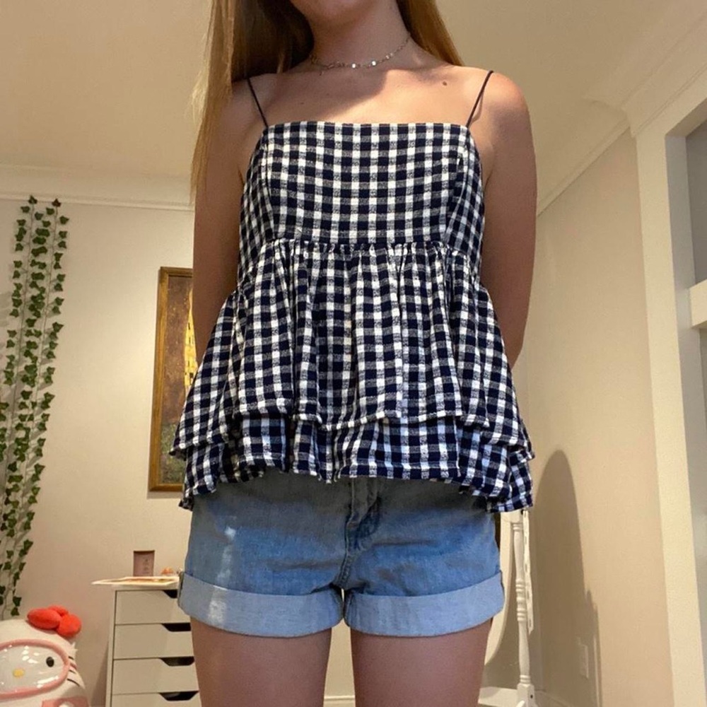 Urban Outfitters Gingham Summer Blouse
